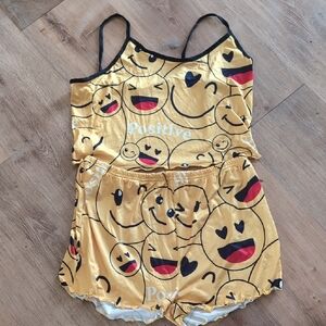 Smiley Face Yellow Lounge Set